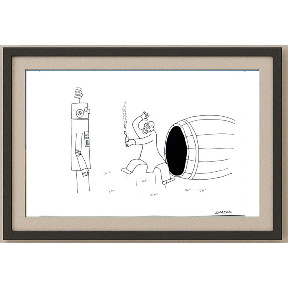 Stanko Zmazek 29x21cm Orijinal Karikatür BOD01759