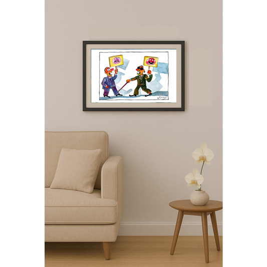 Mohammed Effat 35x25cm Orijinal Karikatür BOD01767