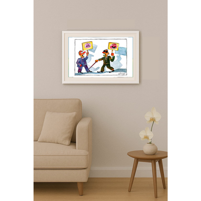 Mohammed Effat 35x25cm Orijinal Karikatür BOD01767