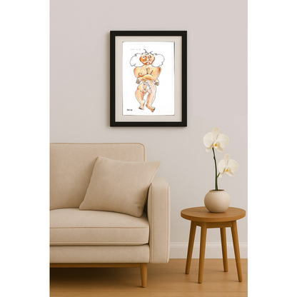 Tarek Seliem Mikhail 35x25cm Orijinal Karikatür BOD01769