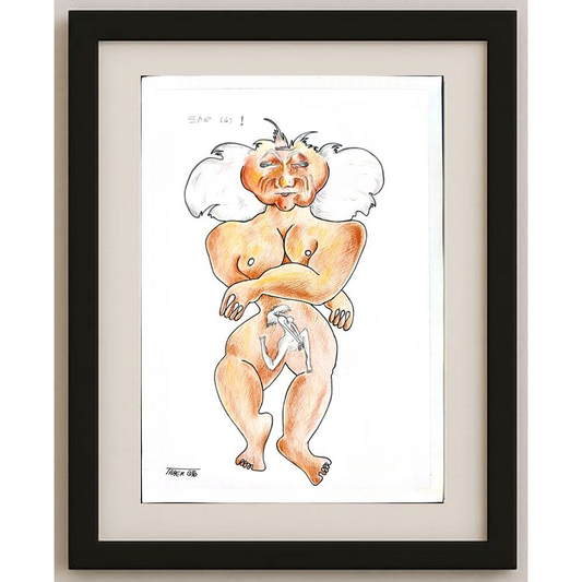 Tarek Seliem Mikhail 35x25cm Orijinal Karikatür BOD01769