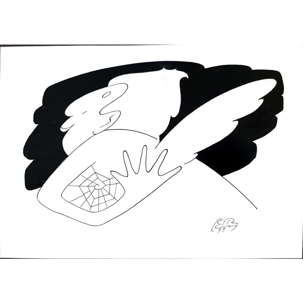 Vitalij Koryako 29x21cm Orijinal Karikatür BOD01773