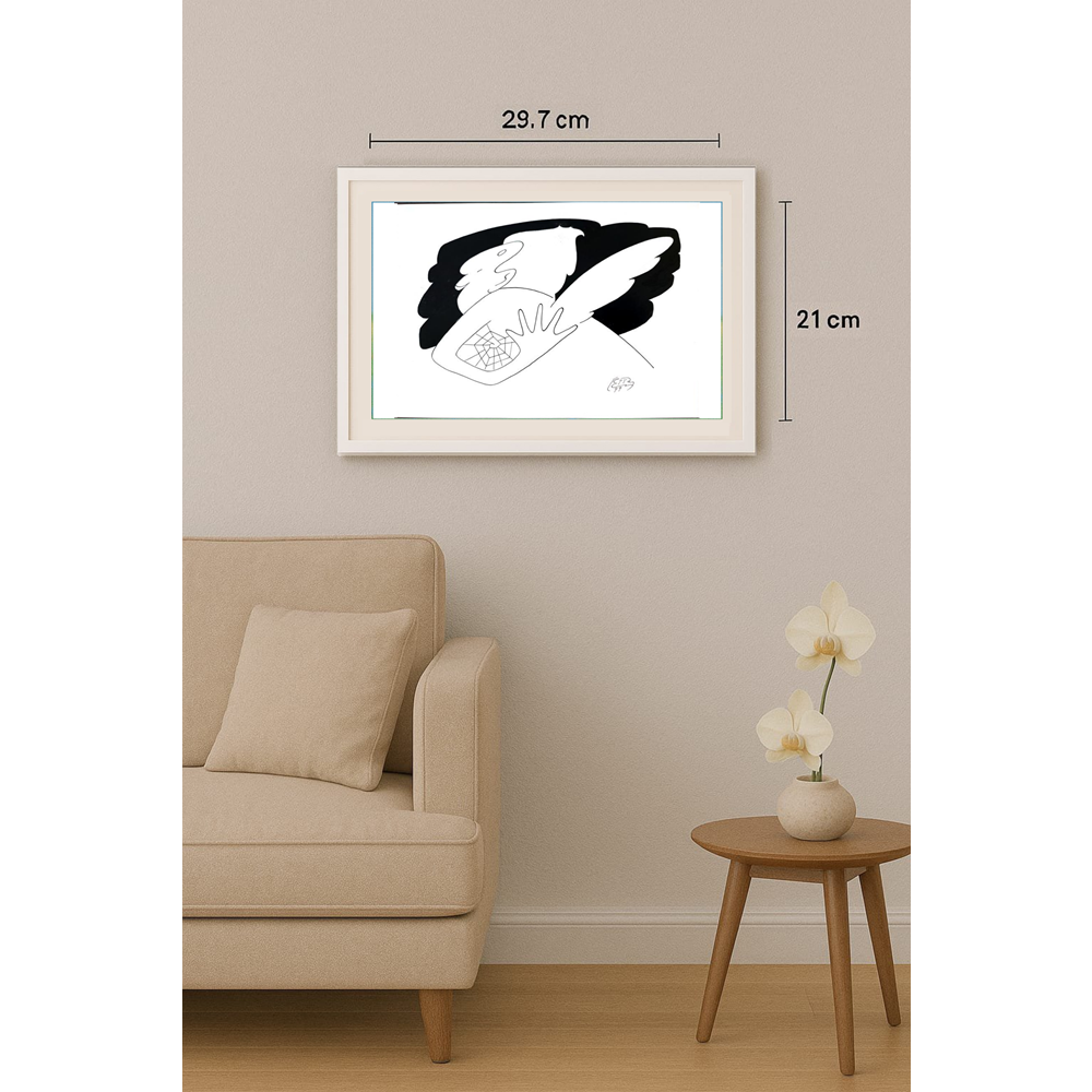 Vitalij Koryako 29x21cm Orijinal Karikatür BOD01773