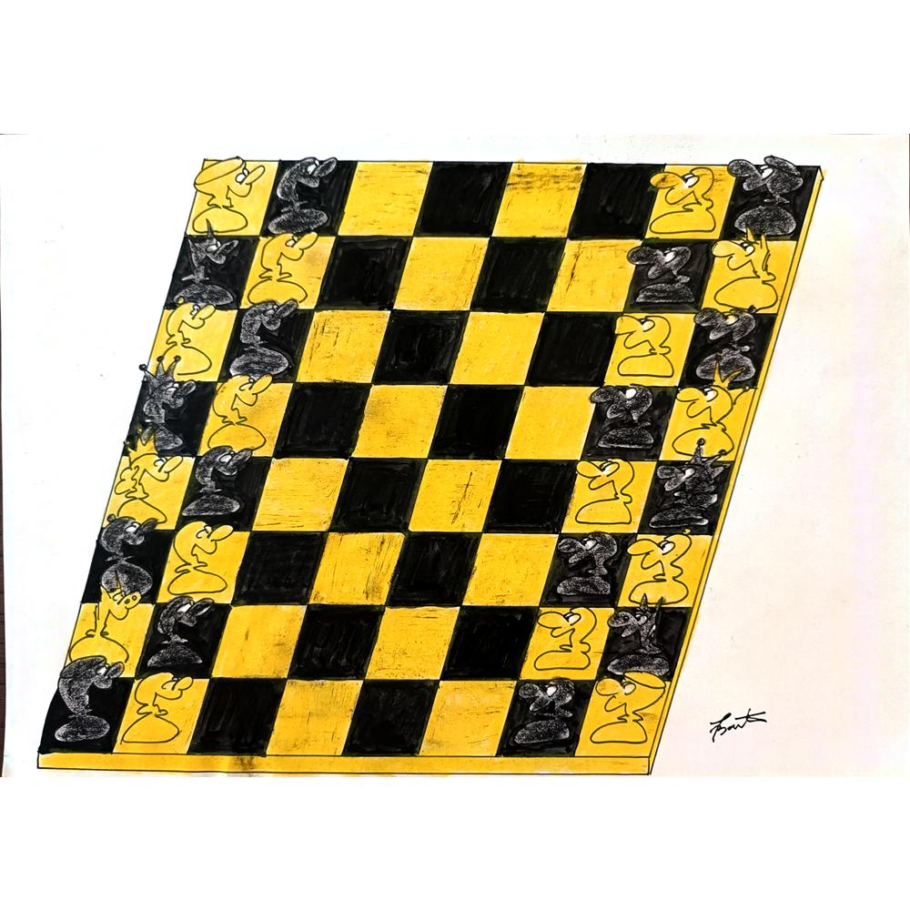 Bartis Silviu 29x21cm Orijinal Karikatür BOD01776