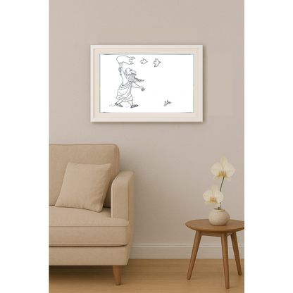 Norman İsaac 22x14cm Orijinal Karikatür BOD01779