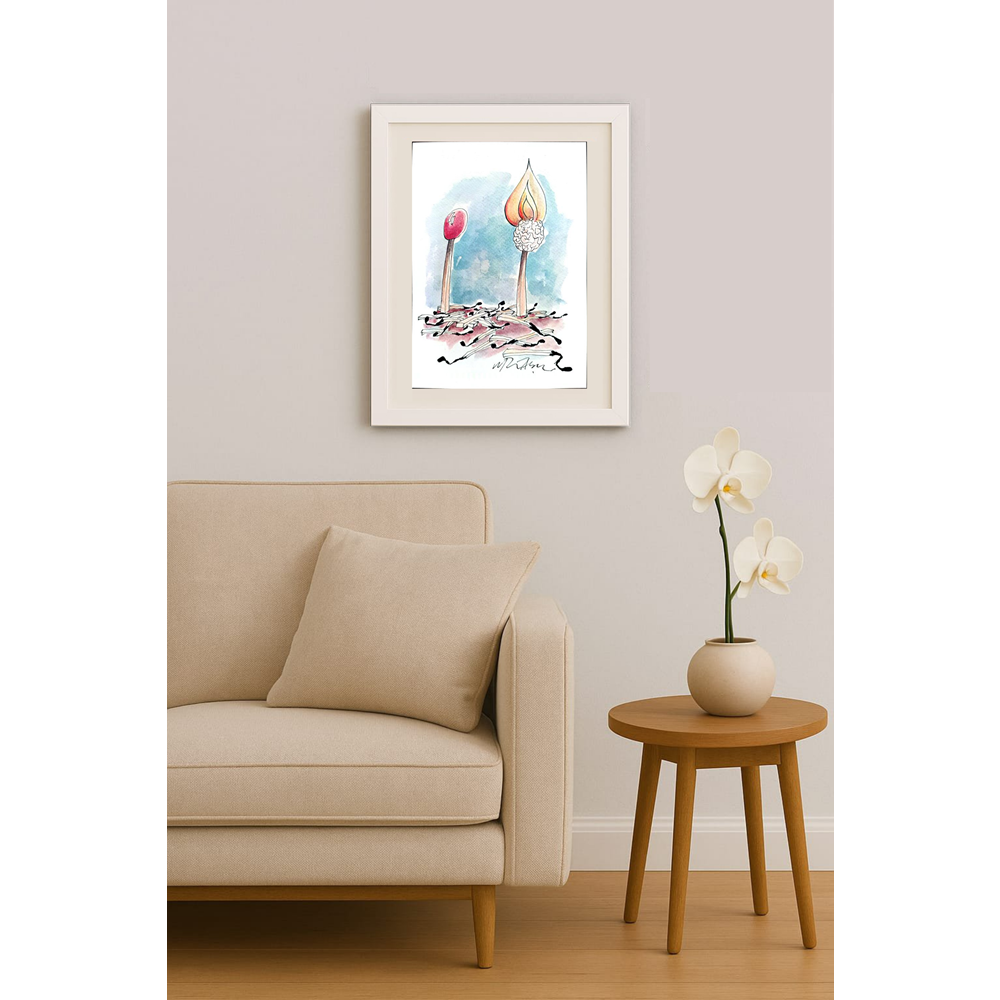 Gheorghita Ghinea Uriasu 21x15cm Orijinal Karikatür BOD01781