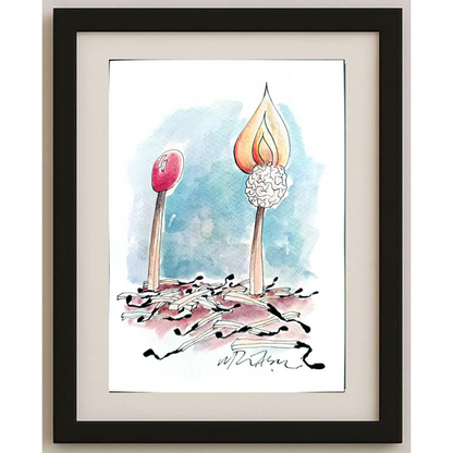 Gheorghita Ghinea Uriasu 21x15cm Orijinal Karikatür BOD01781