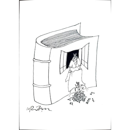 Gheorghita Ghinea Uriasu 21x15cm Orijinal Karikatür BOD01783