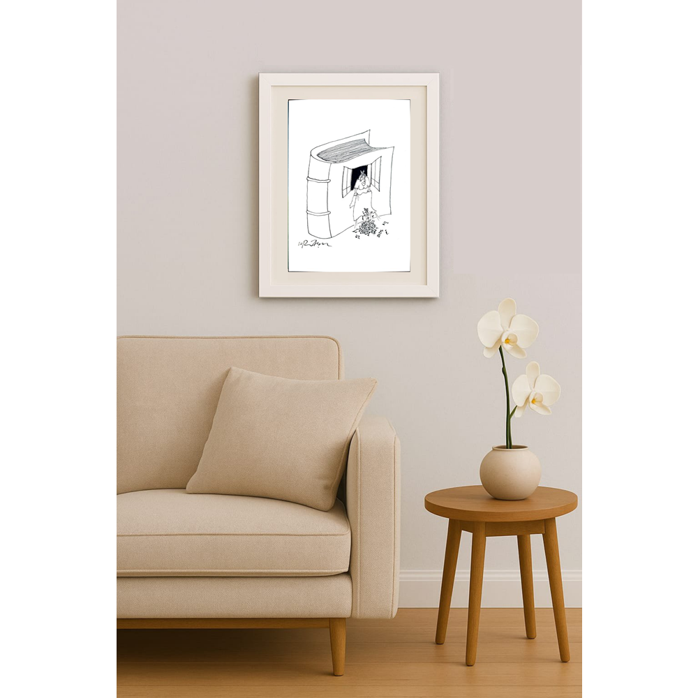 Gheorghita Ghinea Uriasu 21x15cm Orijinal Karikatür BOD01783