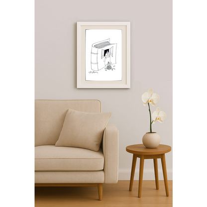 Gheorghita Ghinea Uriasu 21x15cm Orijinal Karikatür BOD01783