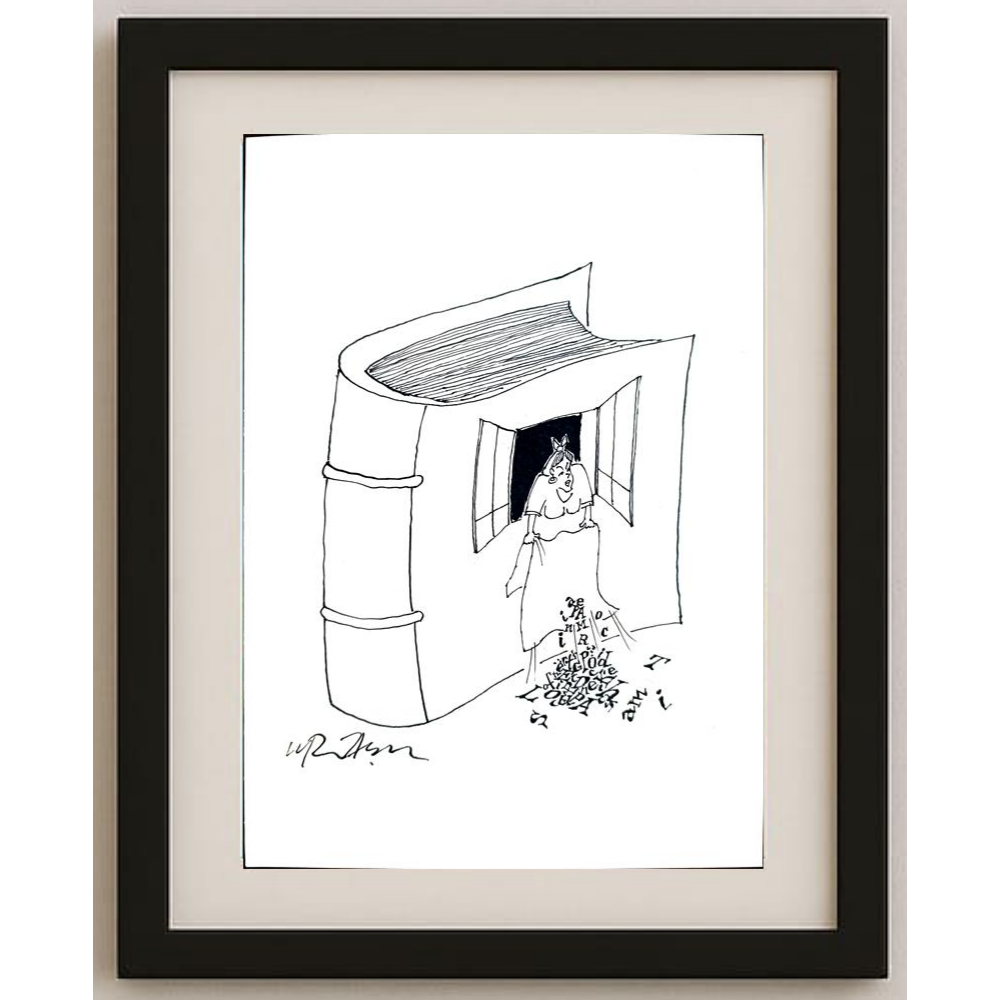 Gheorghita Ghinea Uriasu 21x15cm Orijinal Karikatür BOD01783