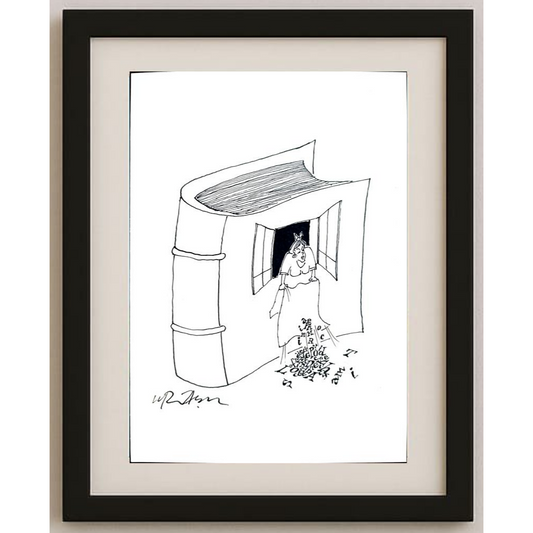 Gheorghita Ghinea Uriasu 21x15cm Orijinal Karikatür BOD01783