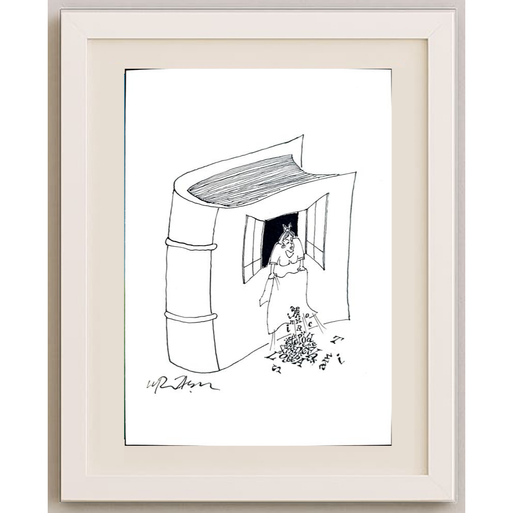 Gheorghita Ghinea Uriasu 21x15cm Orijinal Karikatür BOD01783