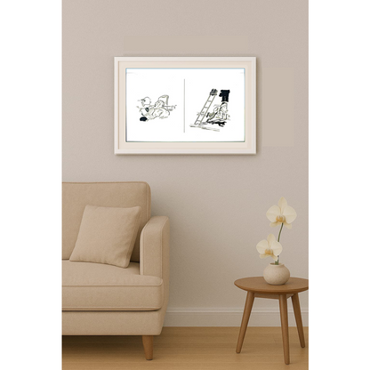 Mike Turner 21x15cm Orijinal Karikatür BOD01785