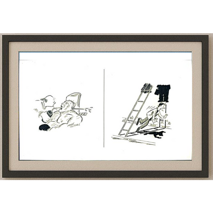 Mike Turner 21x15cm Orijinal Karikatür BOD01785