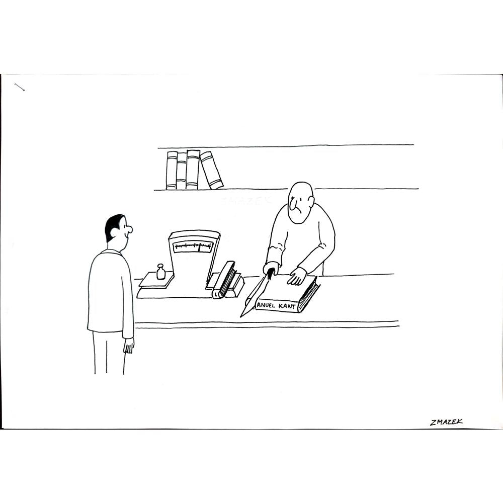 Stanko Zmazek 29x21cm Orijinal Karikatür BOD01787