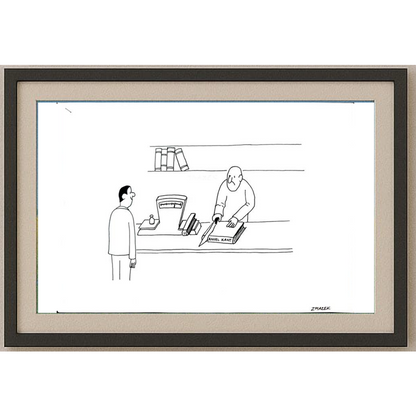 Stanko Zmazek 29x21cm Orijinal Karikatür BOD01787