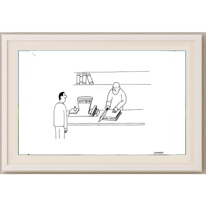 Stanko Zmazek 29x21cm Orijinal Karikatür BOD01787