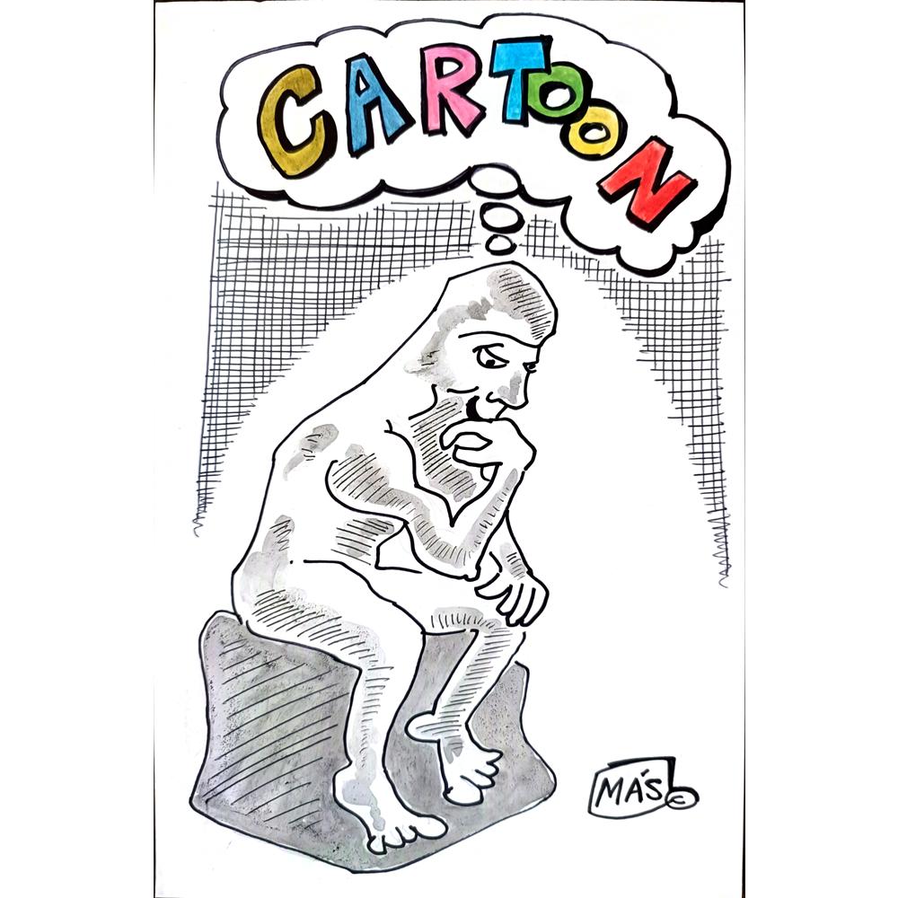 Sergio Alejandro 26x17cm Orijinal Karikatür BOD01789