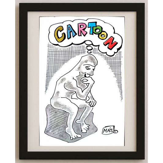 Sergio Alejandro 26x17cm Orijinal Karikatür BOD01789