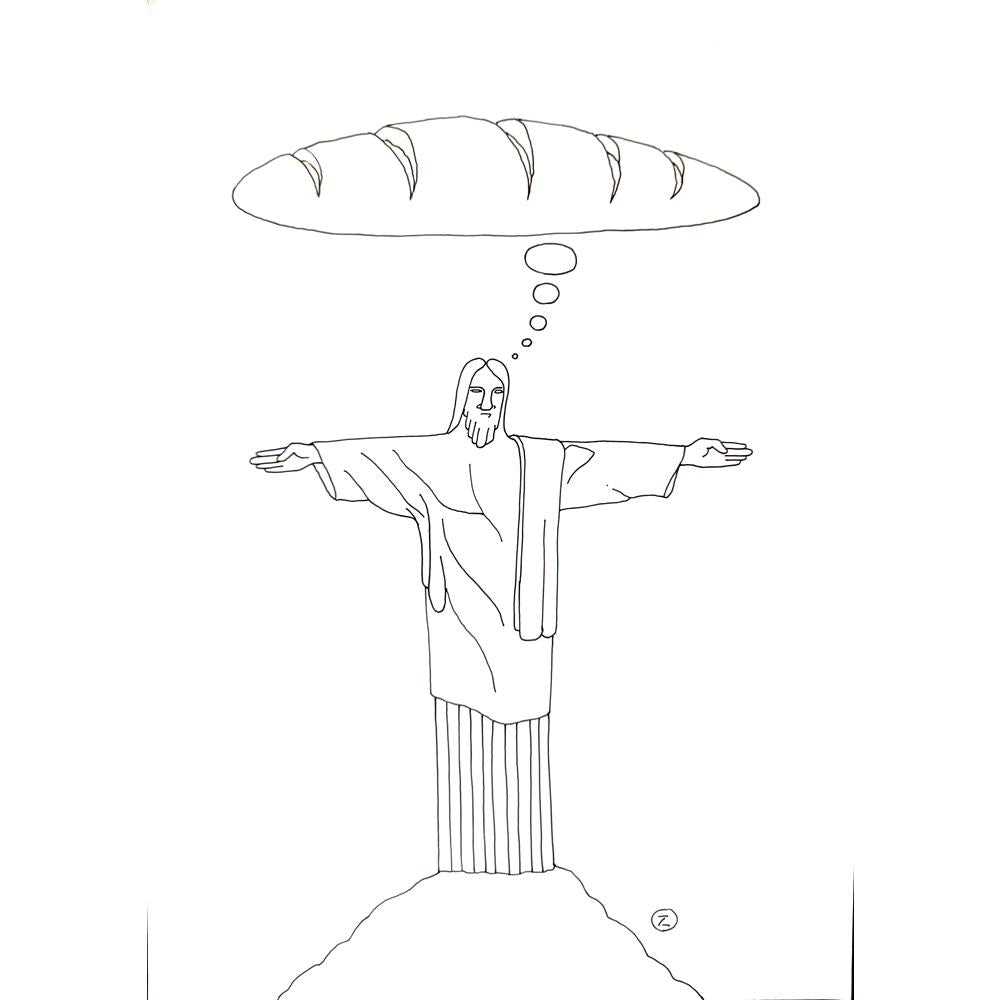 Zijad Sakic 24x18cm Orijinal Karikatür BOD01790