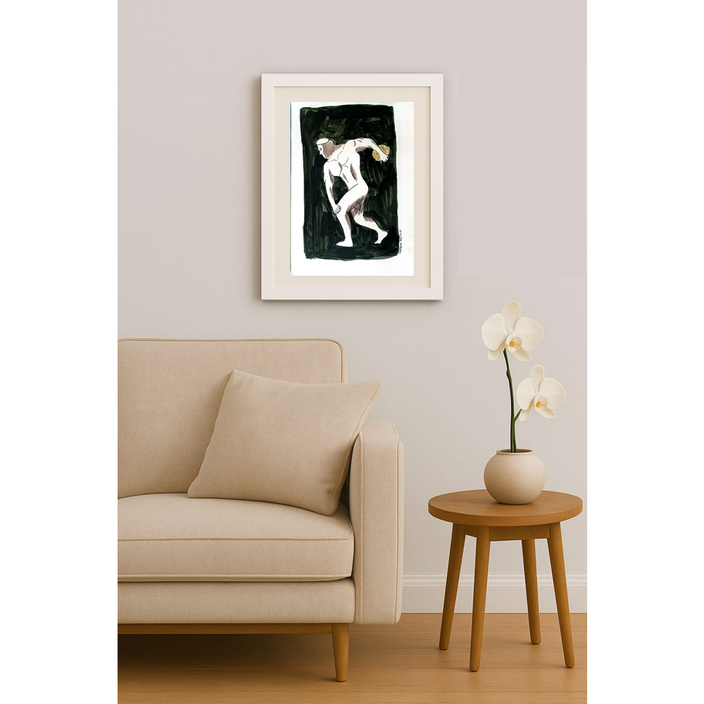 Zlatko Krstevski 30x23cm Orijinal Karikatür BOD01791