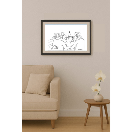 Zijad Sakic 24x18cm Orijinal Karikatür BOD01793