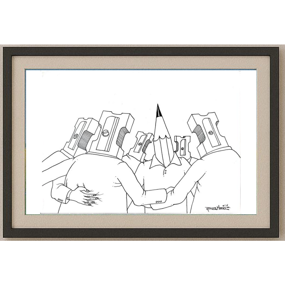 Zijad Sakic 24x18cm Orijinal Karikatür BOD01793