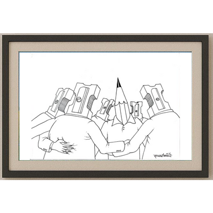 Zijad Sakic 24x18cm Orijinal Karikatür BOD01793