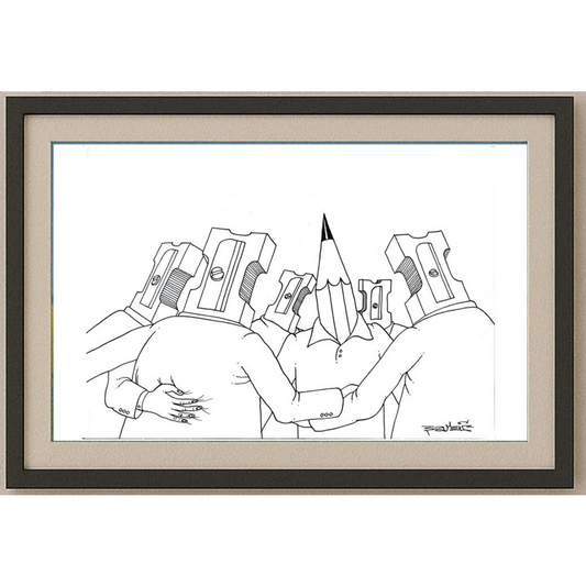 Zijad Sakic 24x18cm Orijinal Karikatür BOD01793