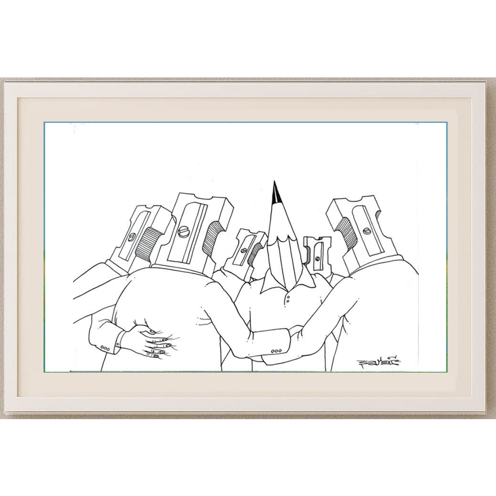 Zijad Sakic 24x18cm Orijinal Karikatür BOD01793