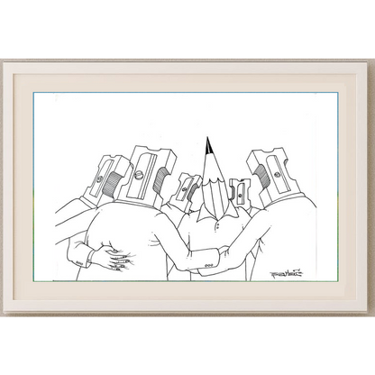 Zijad Sakic 24x18cm Orijinal Karikatür BOD01793