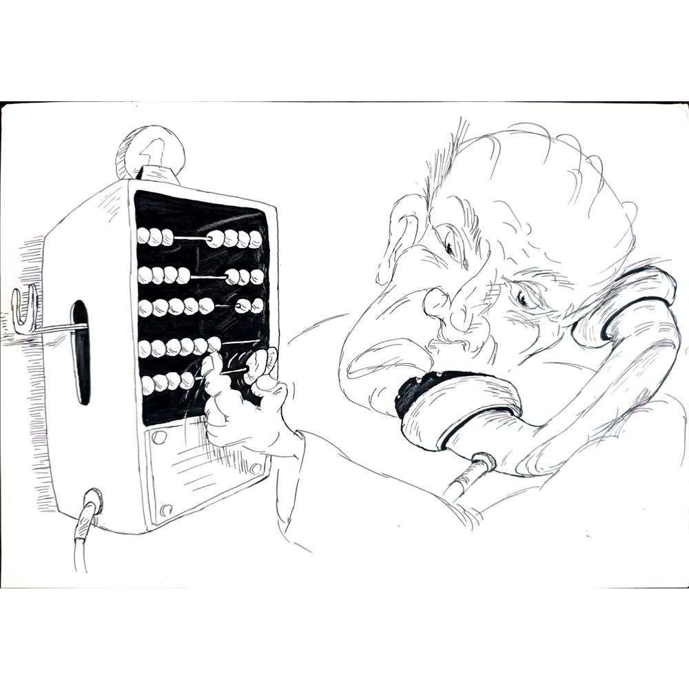 Tsvetomir Veleshky 29x21cm Orijinal Karikatür BOD01794