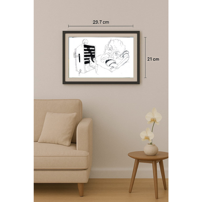 Tsvetomir Veleshky 29x21cm Orijinal Karikatür BOD01794