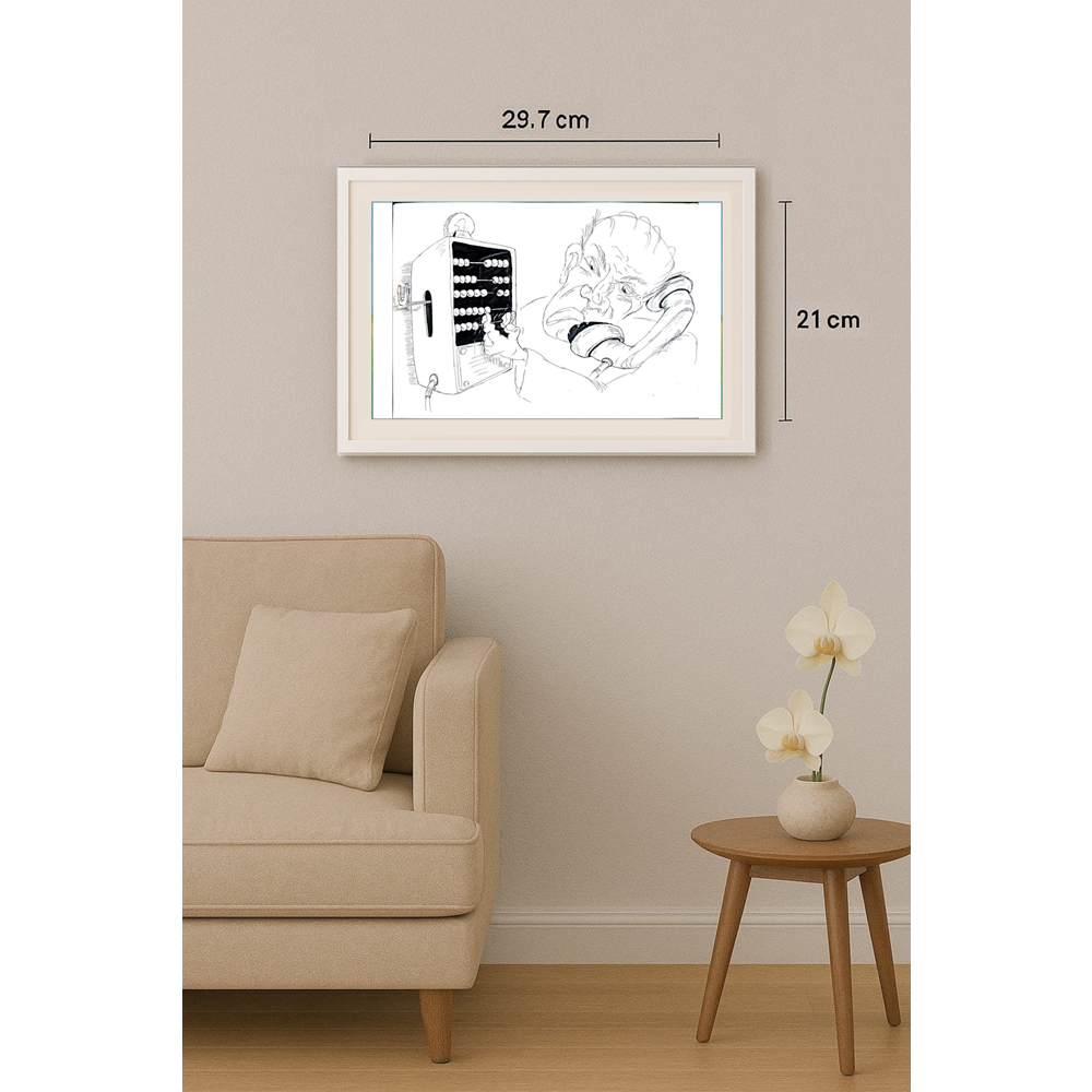 Tsvetomir Veleshky 29x21cm Orijinal Karikatür BOD01794