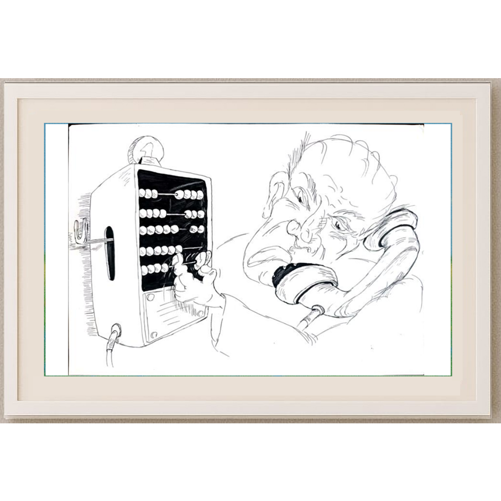 Tsvetomir Veleshky 29x21cm Orijinal Karikatür BOD01794