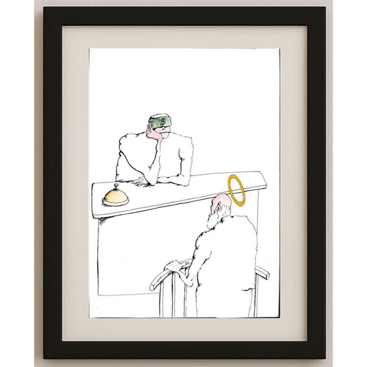 Tsocho Peev 29x21cm Orijinal Karikatür BOD01795