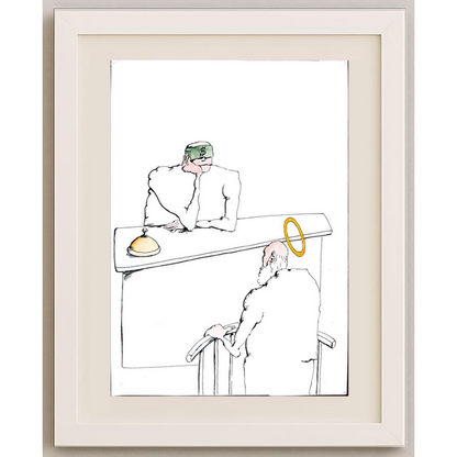 Tsocho Peev 29x21cm Orijinal Karikatür BOD01795