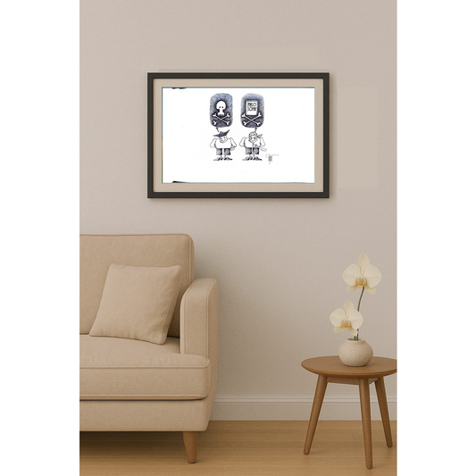 Zeljko Pilipovic 35x25cm Orijinal Karikatür BOD01796