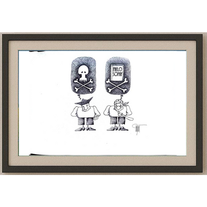 Zeljko Pilipovic 35x25cm Orijinal Karikatür BOD01796