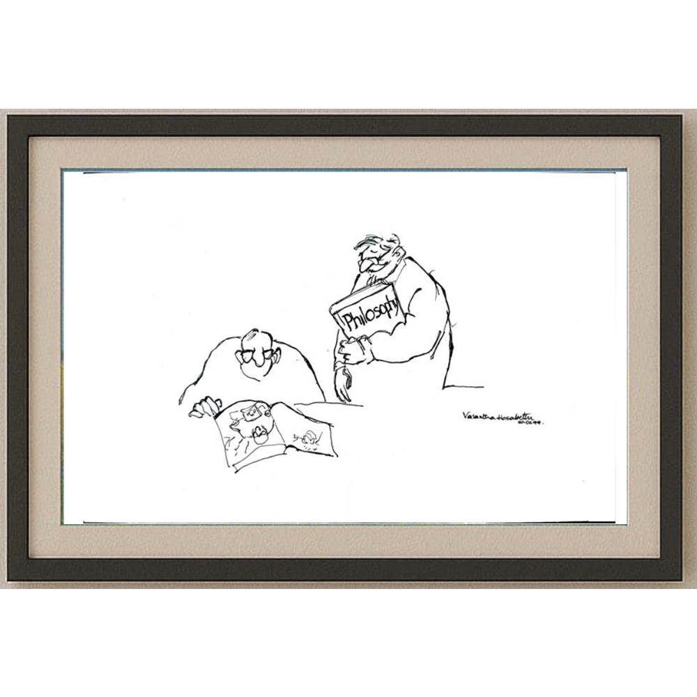 Vasantha Hosabettu 25x16cm Orijinal Karikatür BOD01797