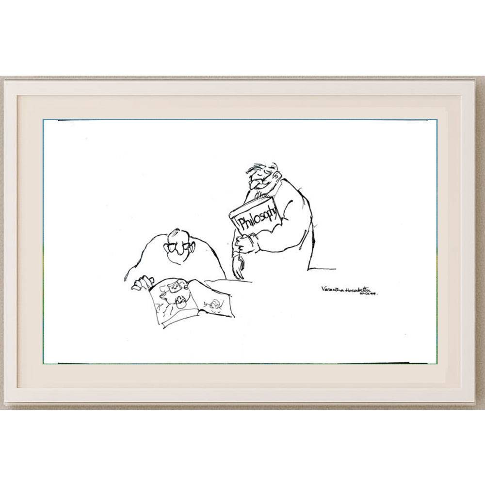 Vasantha Hosabettu 25x16cm Orijinal Karikatür BOD01797