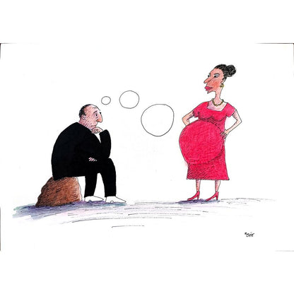 Masoud Ziaei Zardkhashosei 29x21cm Orijinal Karikatür BOD01798