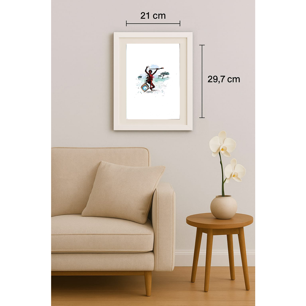 Winfred Besslich 29x21cm Orijinal Karikatür BOD01799