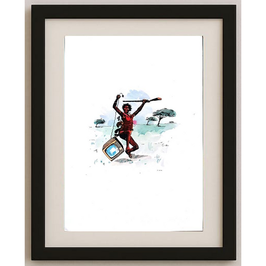 Winfred Besslich 29x21cm Orijinal Karikatür BOD01799