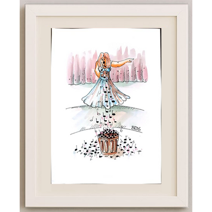 Winfried Besslich 29x21cm Orijinal Karikatür BOD01800