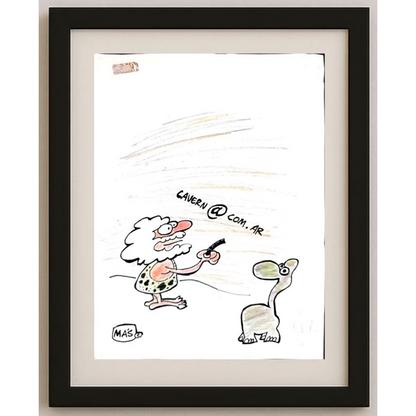 Sergio Mas 24x18cm Orijinal Karikatür BOD01801