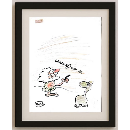Sergio Mas 24x18cm Orijinal Karikatür BOD01801