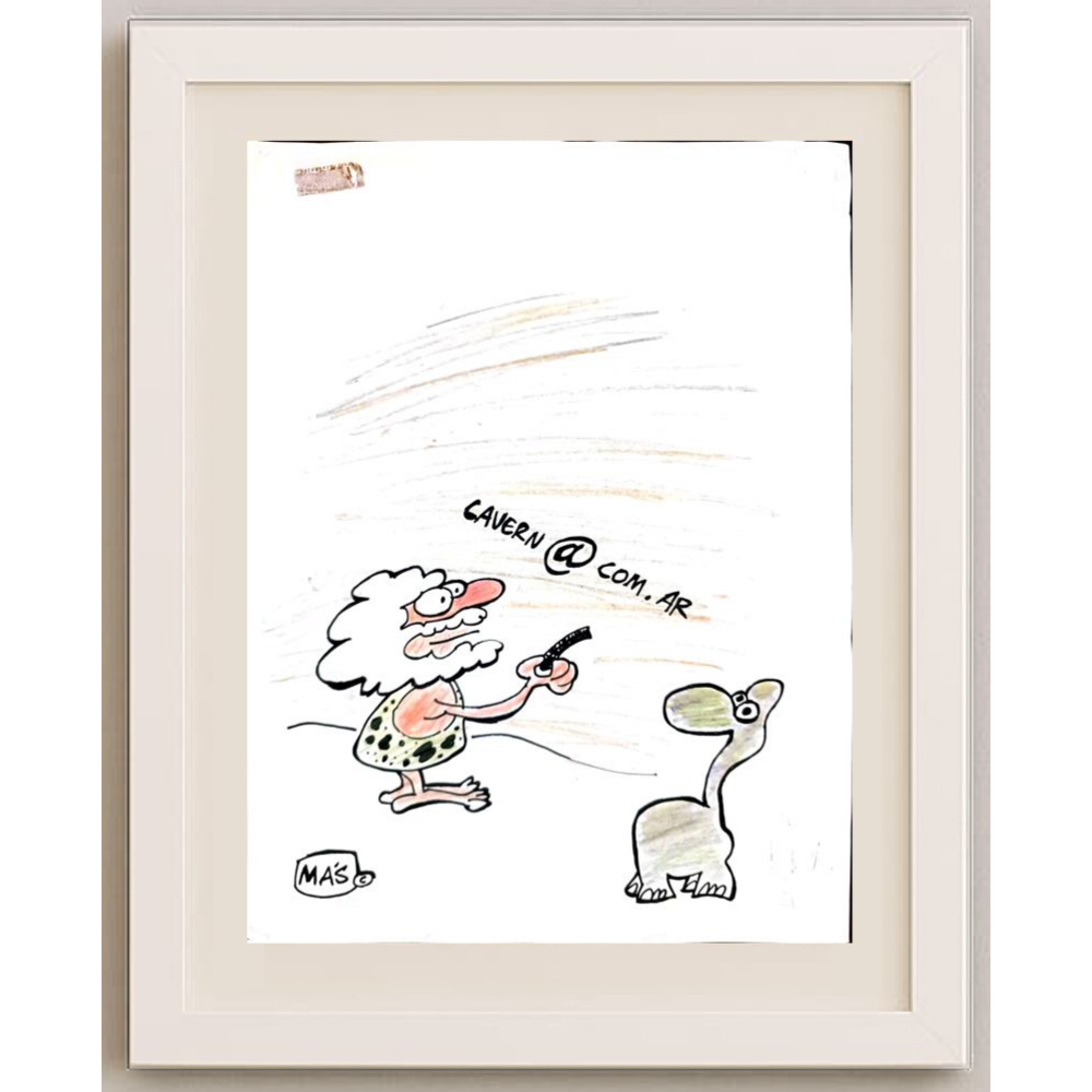 Sergio Mas 24x18cm Orijinal Karikatür BOD01801