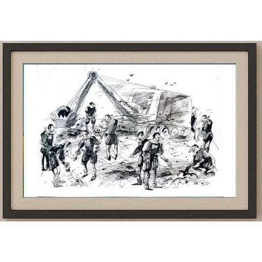 Borigen 29x21cm Orijinal Karikatür BOD01804